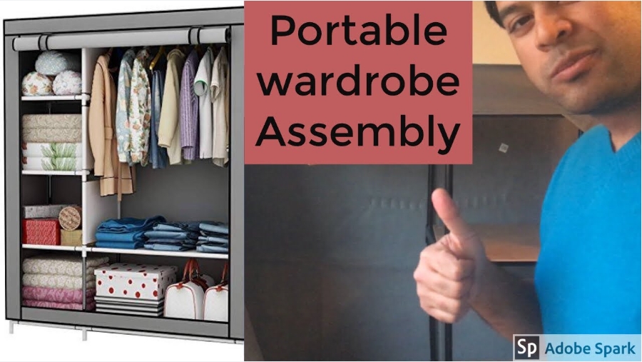 portable wardrobe assembly instructions