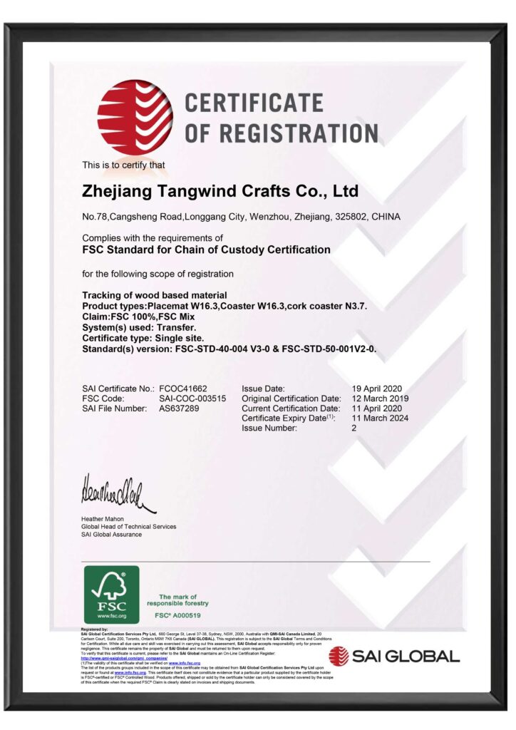 FSC Certificate