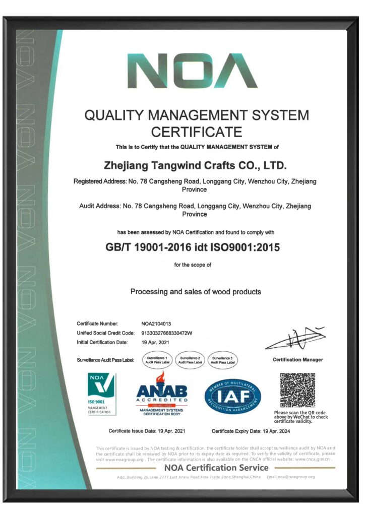 ISO9001 Certificate